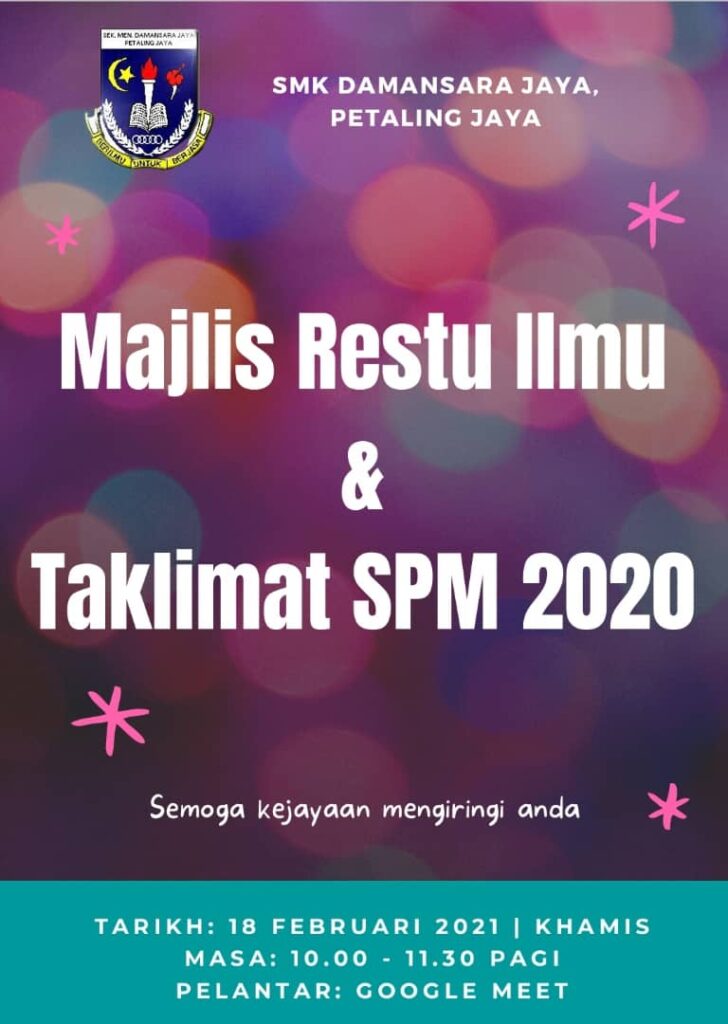 Majlis Restu Ilmu & Taklimat SPM 2020